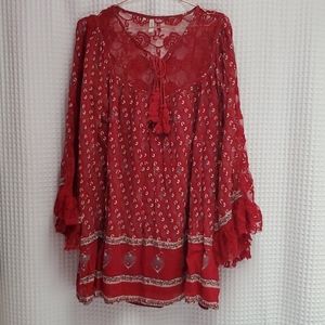 Free people red tunic